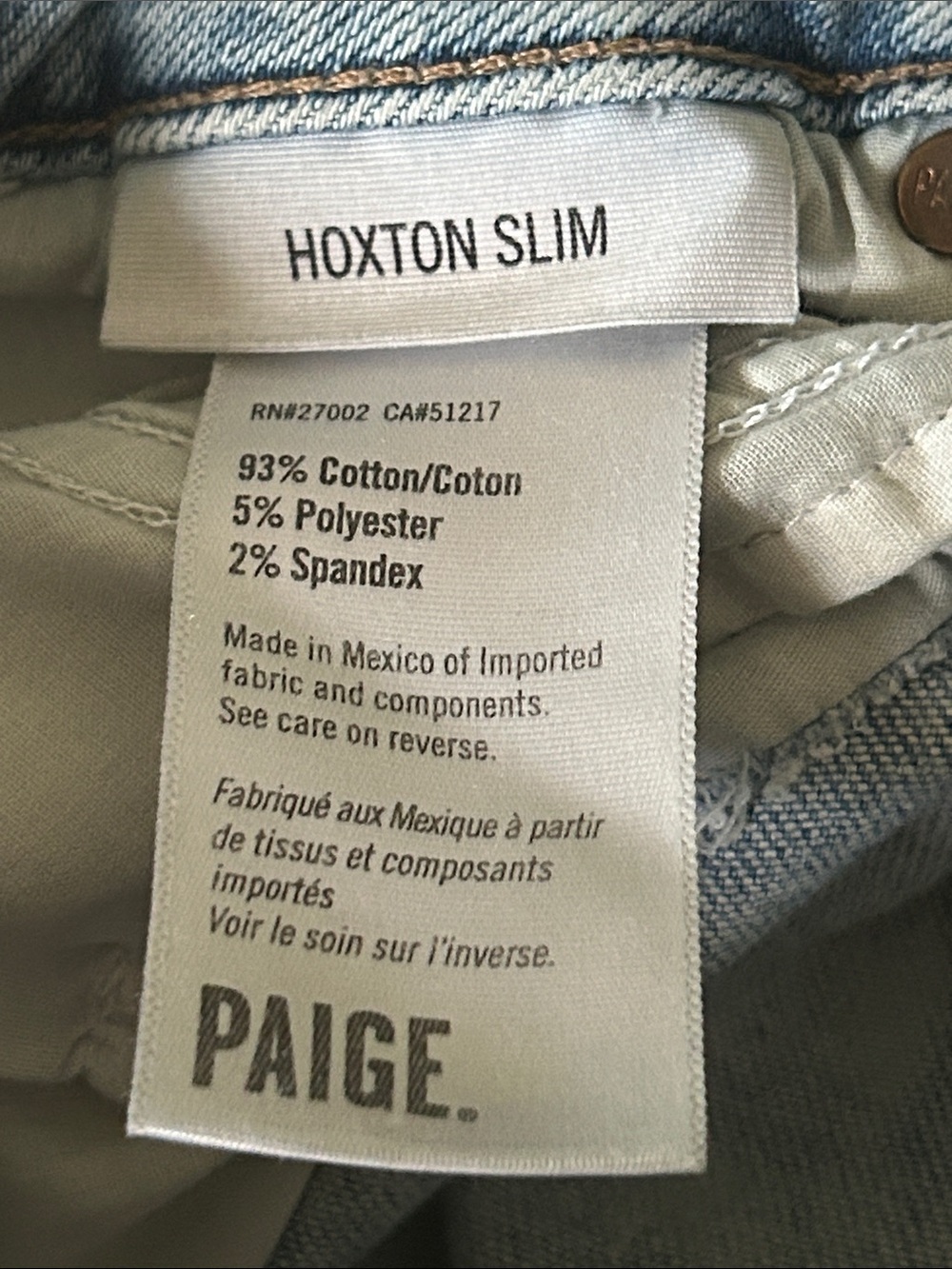 PAIGE Light Wash High-Rise Straight Leg Jeans - Picture 8 of 9